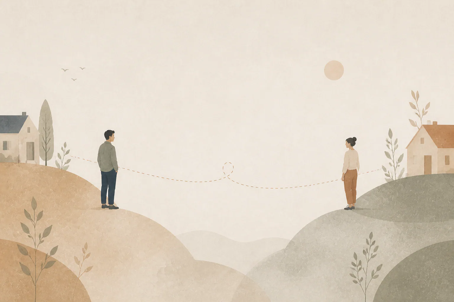 Ilustracja do artykułu: Były partner wciąż jest obecny. Jak chronić granice nowego związku?